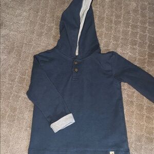 Soft Easy-Peasy Organic Cotton Blend Hoodie Toddler 24M Blue Casual